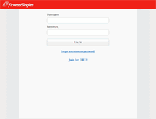 Tablet Screenshot of fitness-singles.com